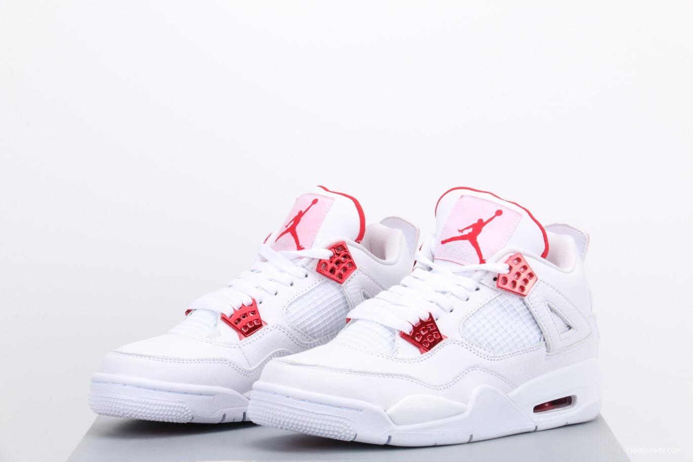 Air Jordan 4＇White University Red＇