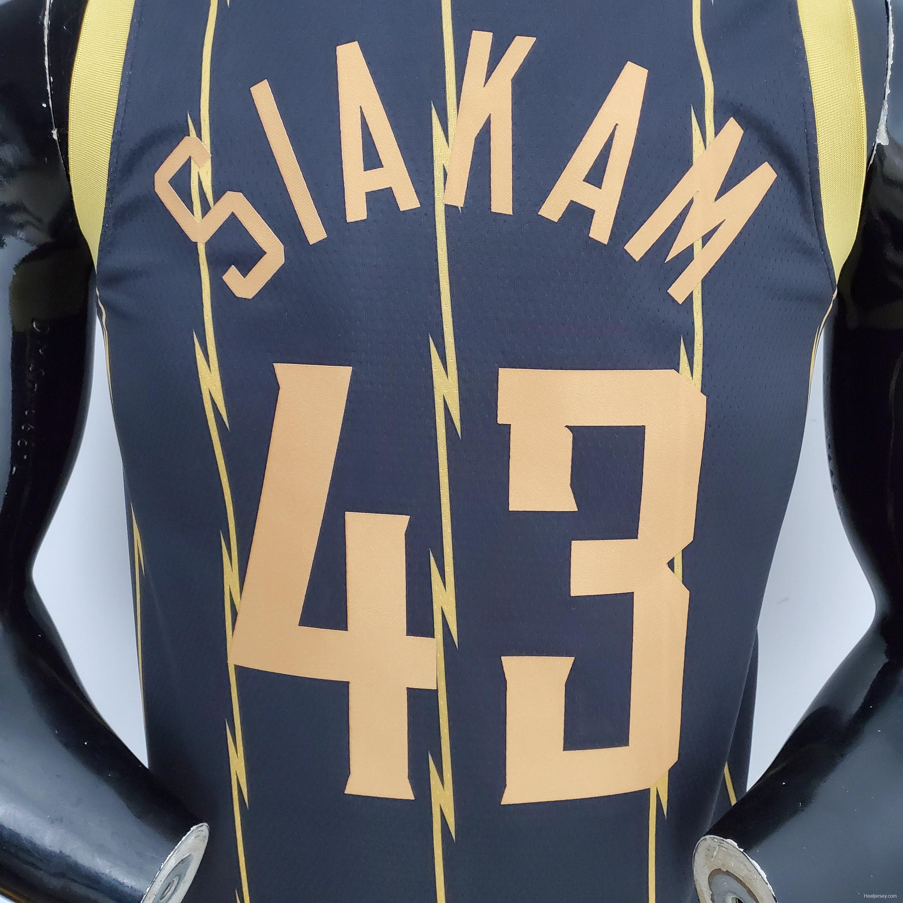 2022 Toronto Raptors SIAKAM#43 City Edition Black NBA Jersey