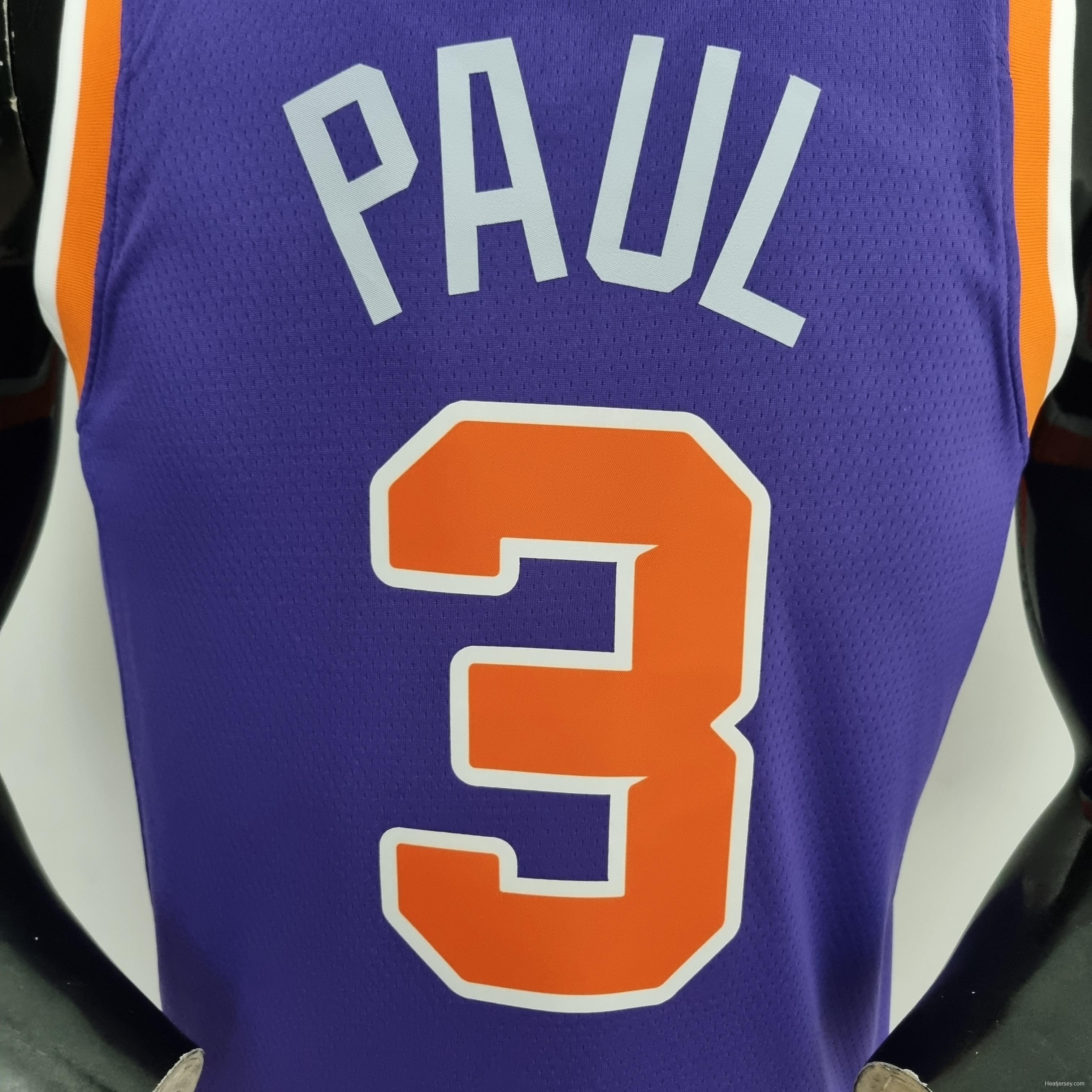 75th Anniversary Paul #3 Phoenix Suns Purple NBA Jersey