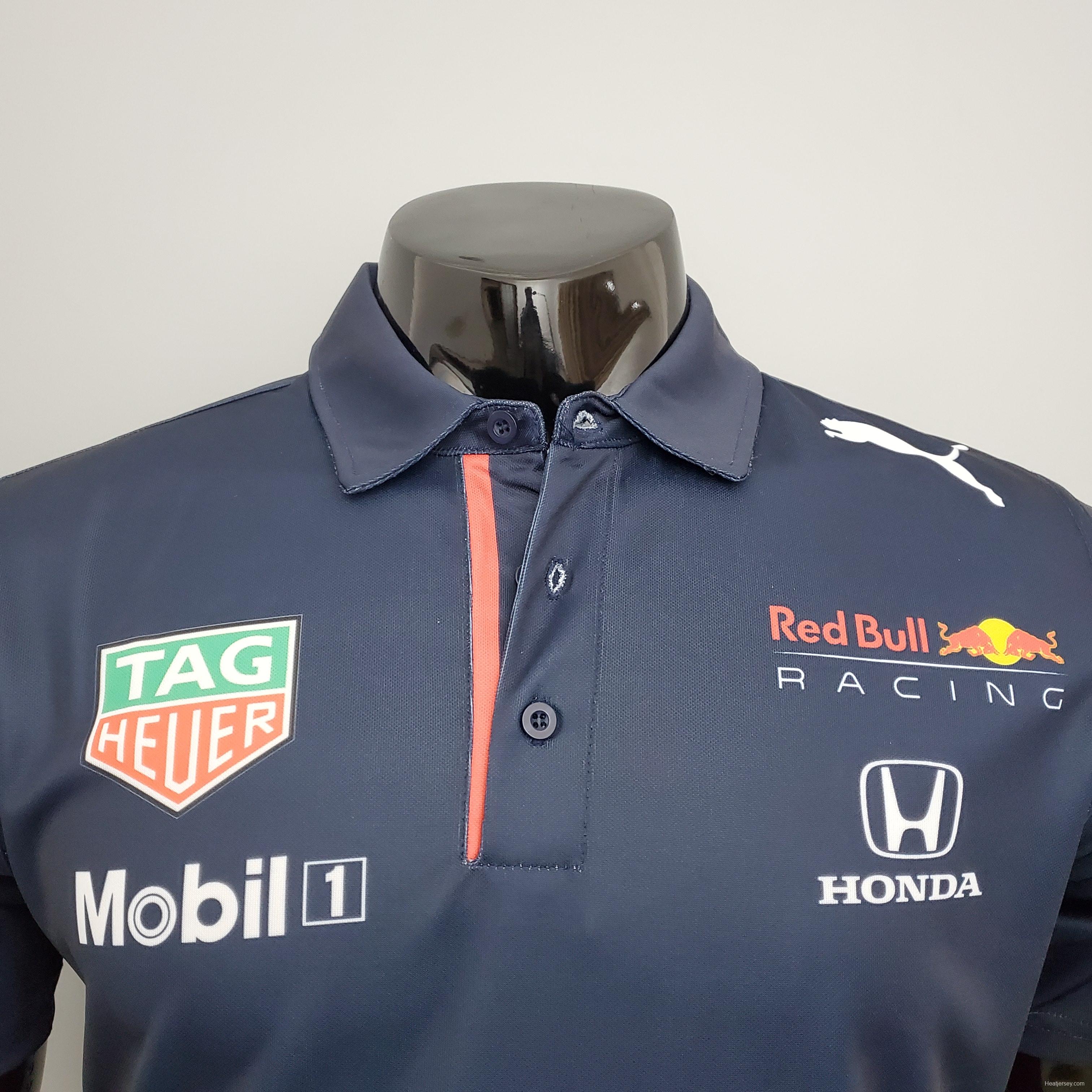 F1 Formula One racing suit; Honda Red Bull racing suit POLO Sapphire S-5XL