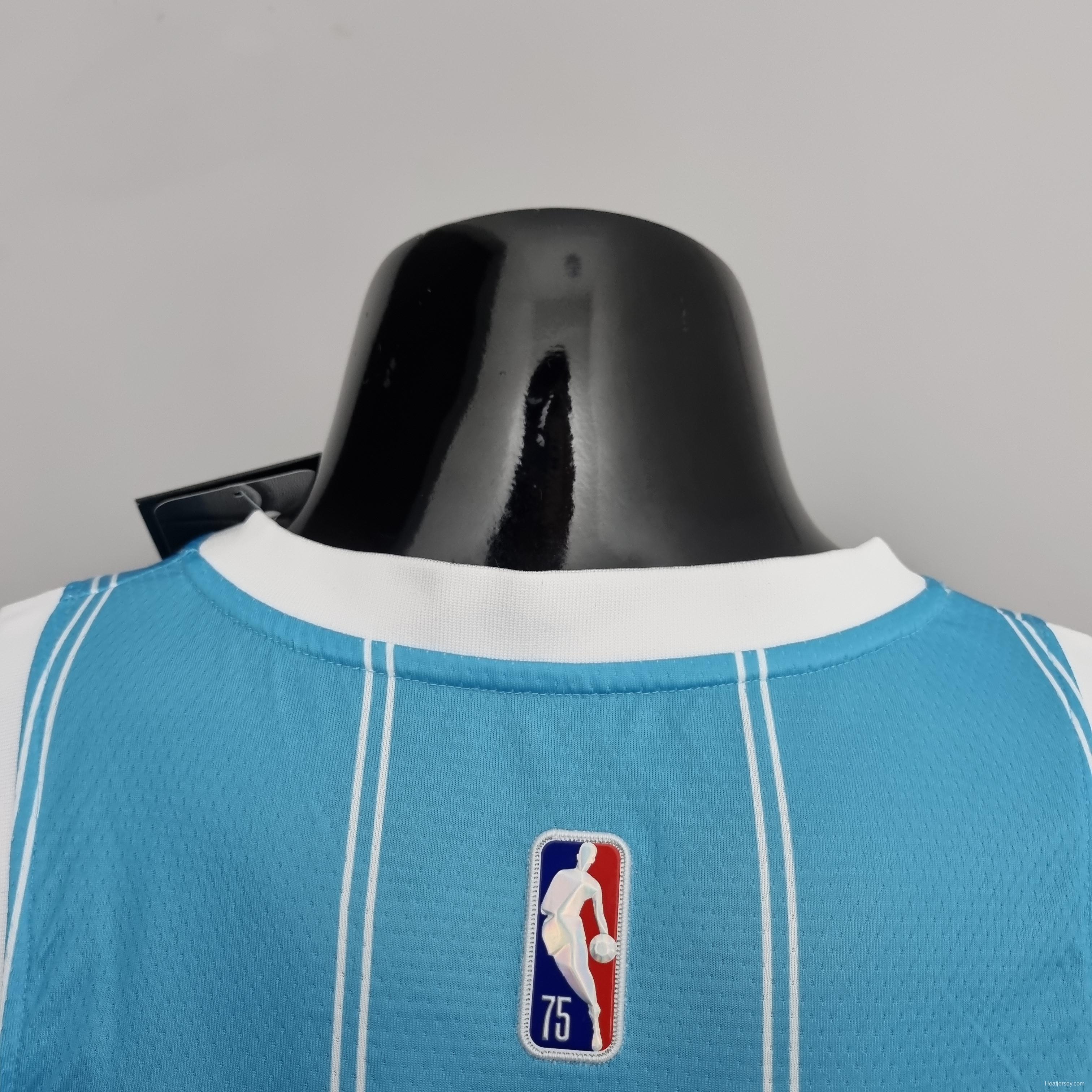 75th Anniversary Ball #2 Charlotte Hornets Blue NBA Jersey