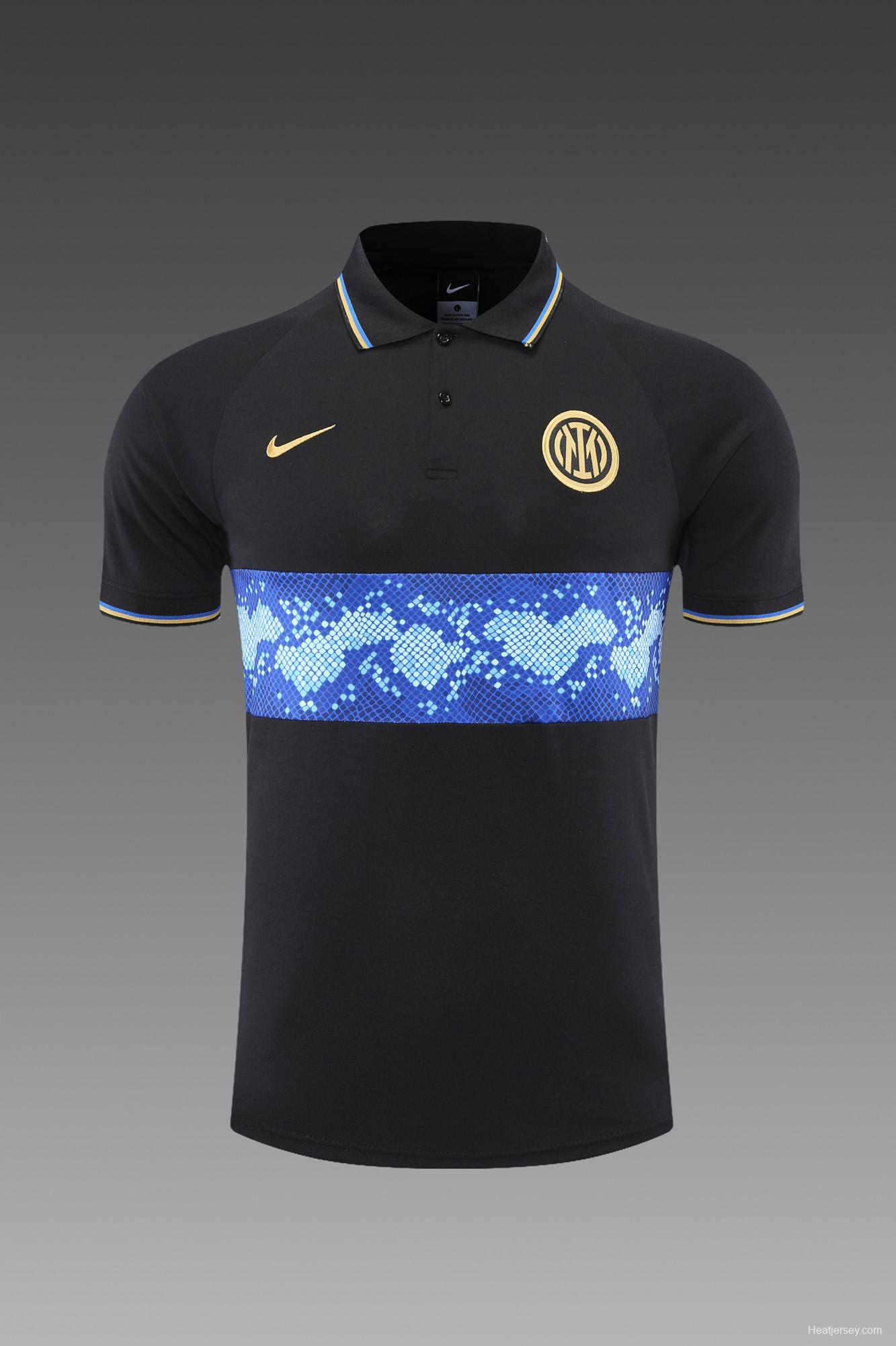 Inter Milan POLO kit black and blue pattern(not supported to be sold separately)