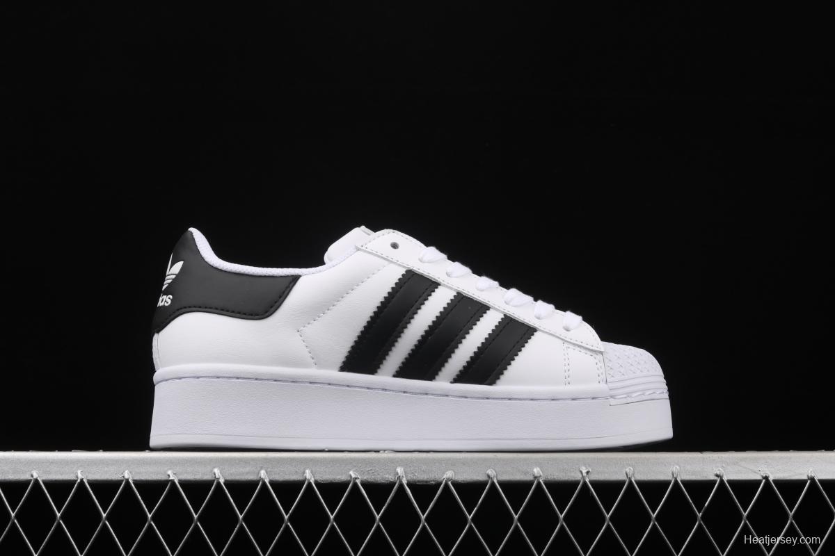 Adidas Superstar FW5771 shell head and thick soles raised casual board shoes