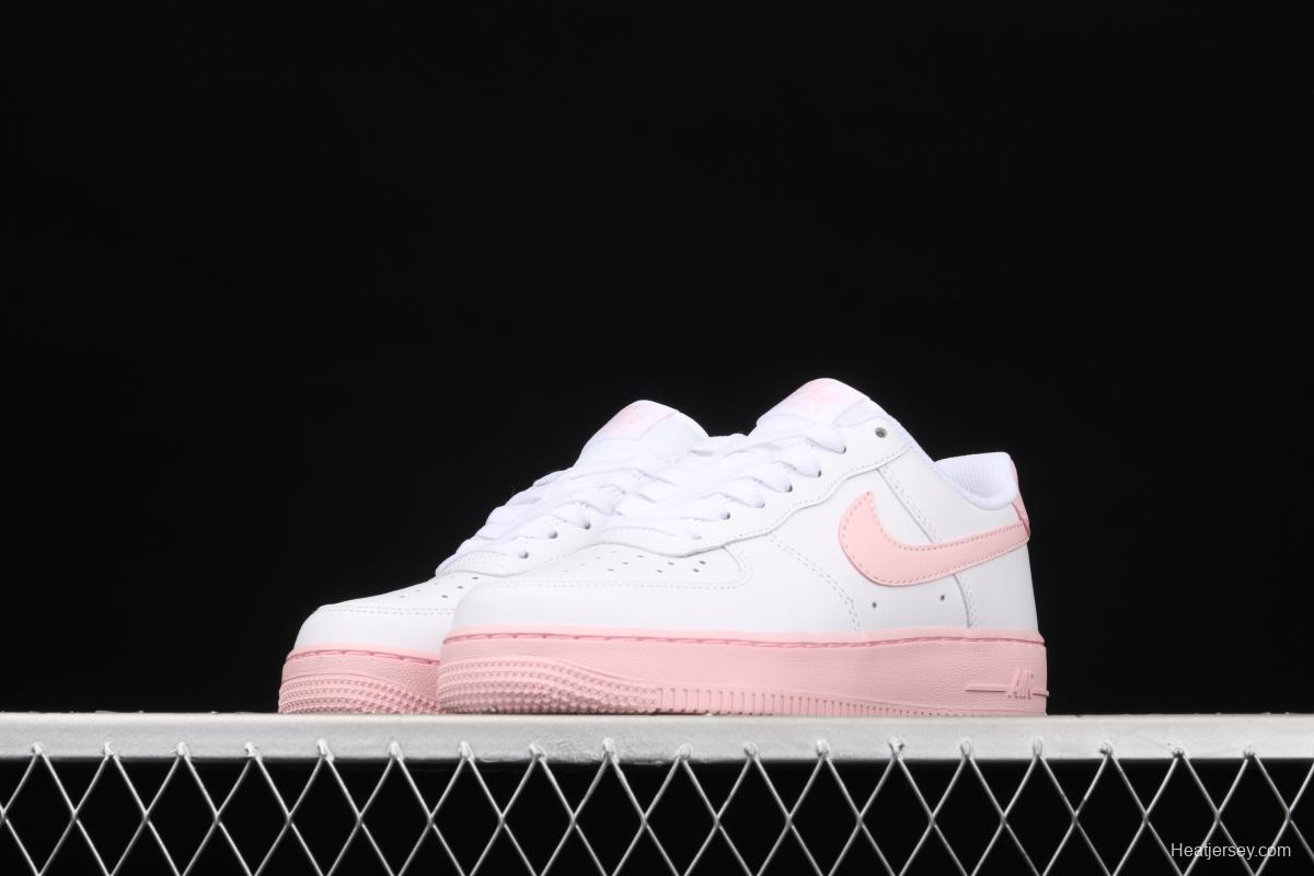 NIKE Air Force 1 Low GS girl powder accessories low upper board shoes CV7663-100