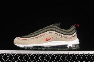 NIKE Air Max 97 brown color matching bullet air cushion running shoes DC3494-992