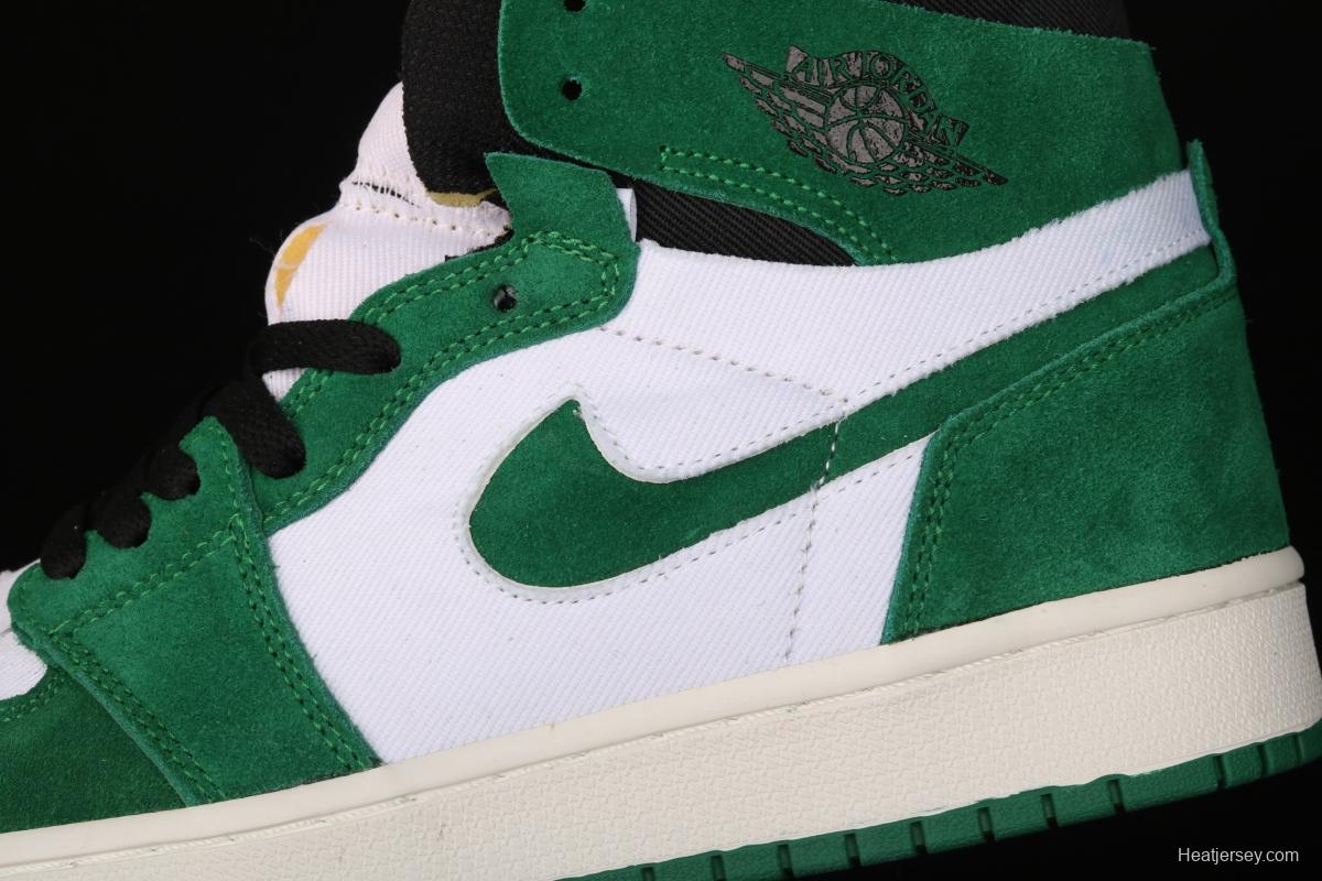 Air Jordan 1 Zoom CMFT StAdidasium Green white and green splicing CT0978-300