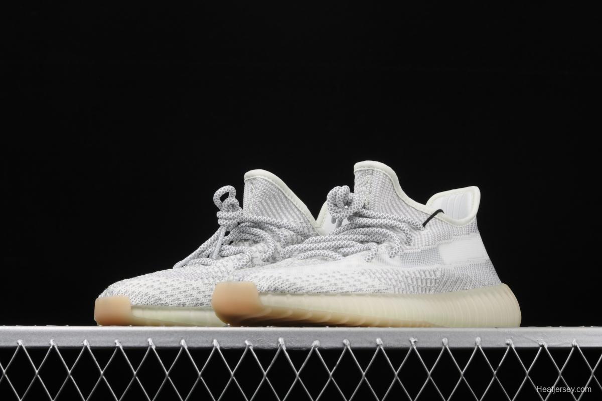 Adidas Yeezy Boost 350 V2 Tailgate FX4348 Darth Coconut 350 second generation hollowed-out Asian grey angel color BASF popcorn