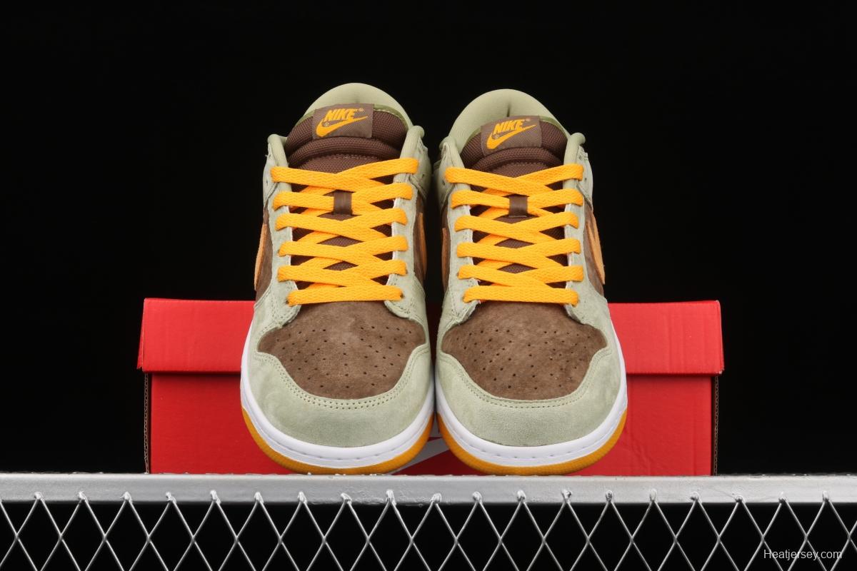 NIKE SB DUNK Low Prm green brown orange SB rebound fashion casual board shoes DH5360-300