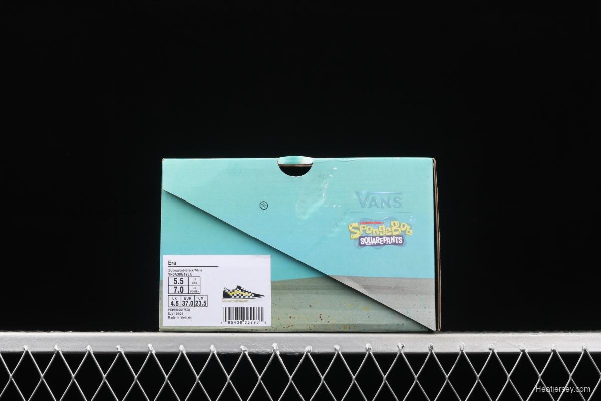 SpongeBob x Vans Old Skool co-signed VN0A38G19EK low-top casual board shoes.