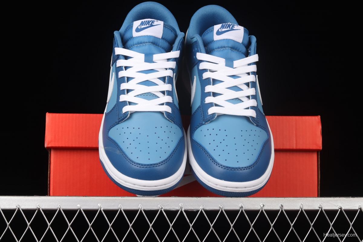 NIKE SB DUNK Low Dark Marina Blue sea blue color SB buckle rebound fashion leisure board shoes DJ6188-400