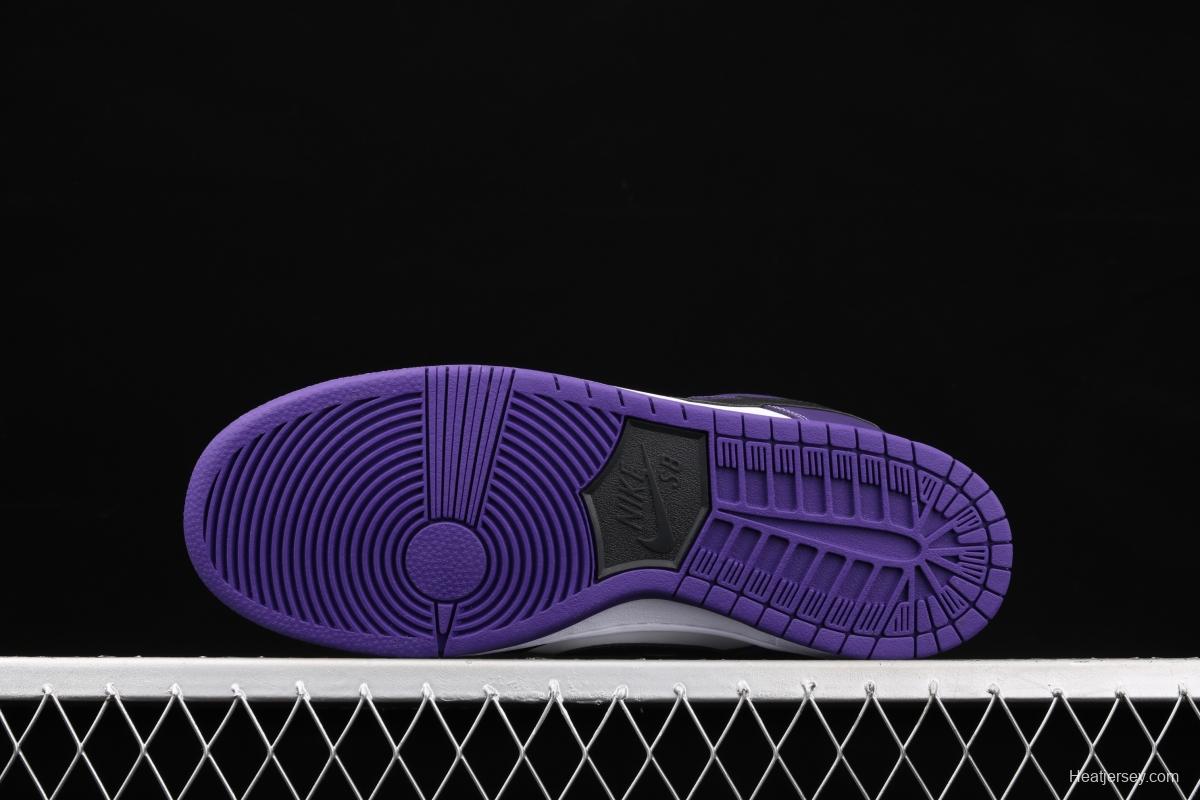 NIKE SB DUNK Low Court Purple black and purple North Carolina low-top leisure sports skateboard shoes BQ6817-500