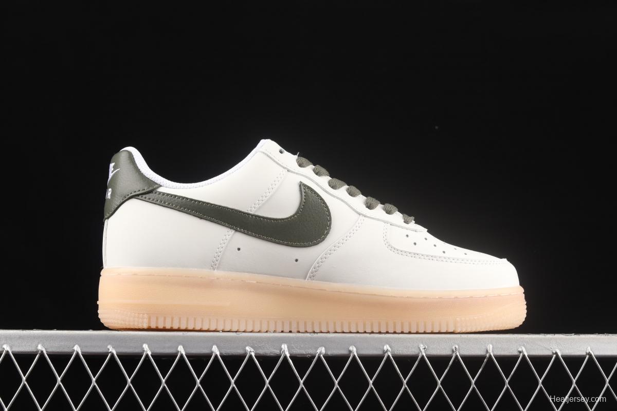 NIKE Air Force 1y07 Low raw rubber haze grey low upper casual board shoes CJ1608-100