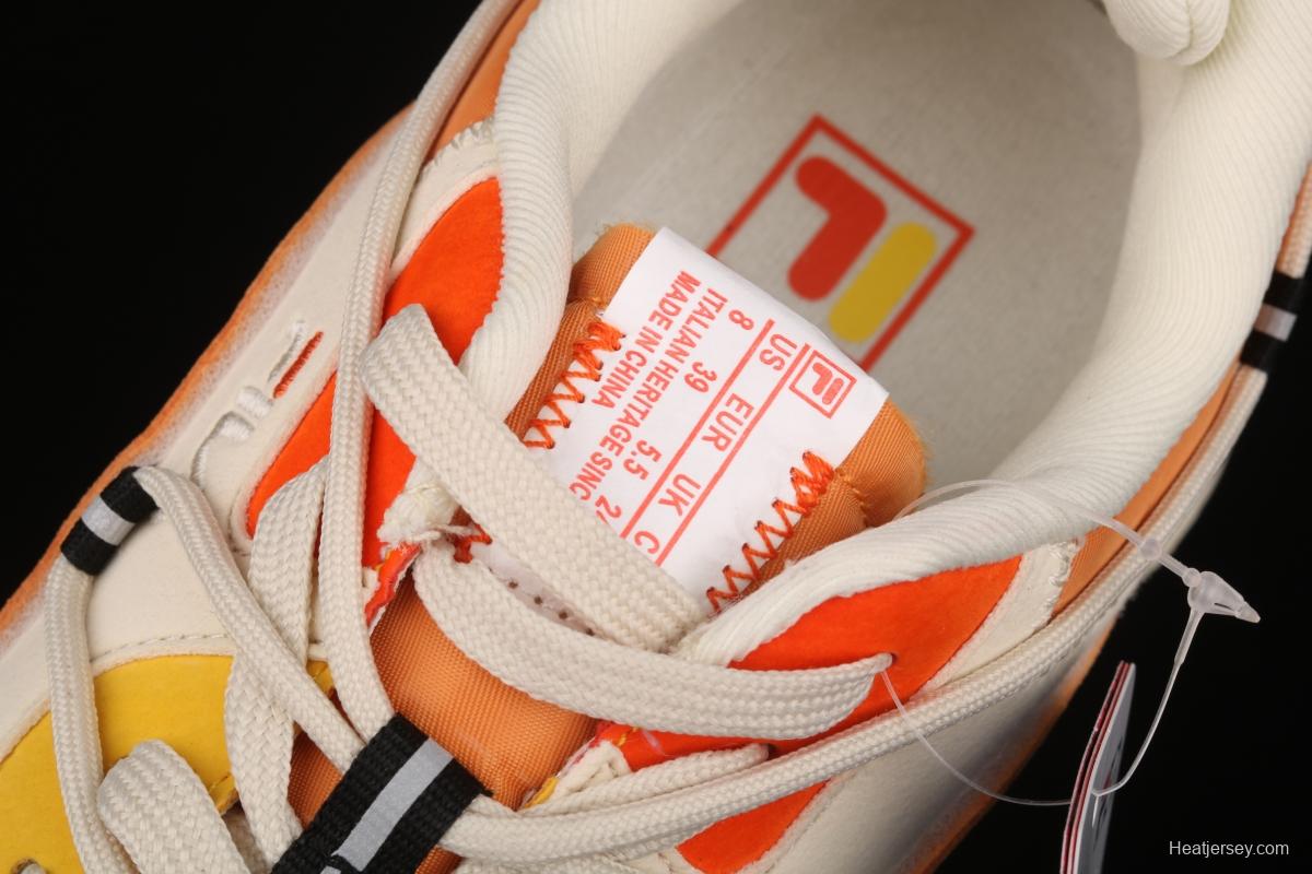 Fila Jogger spring and summer style orange soda hit color couple sports shoes T12W111108FGA