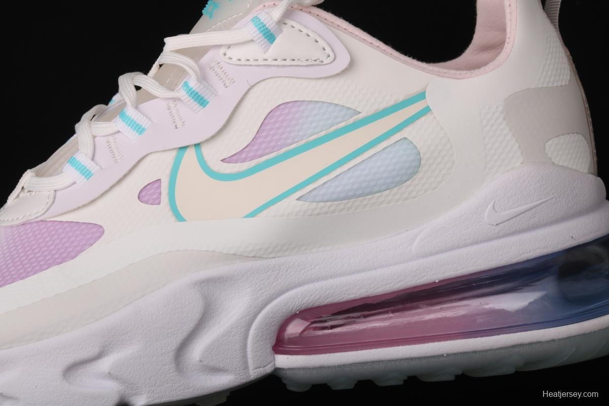 NIKE Air Max 270React new high-frequency mesh function half-palm air cushion cushioning running cloth shoes CK6929-100