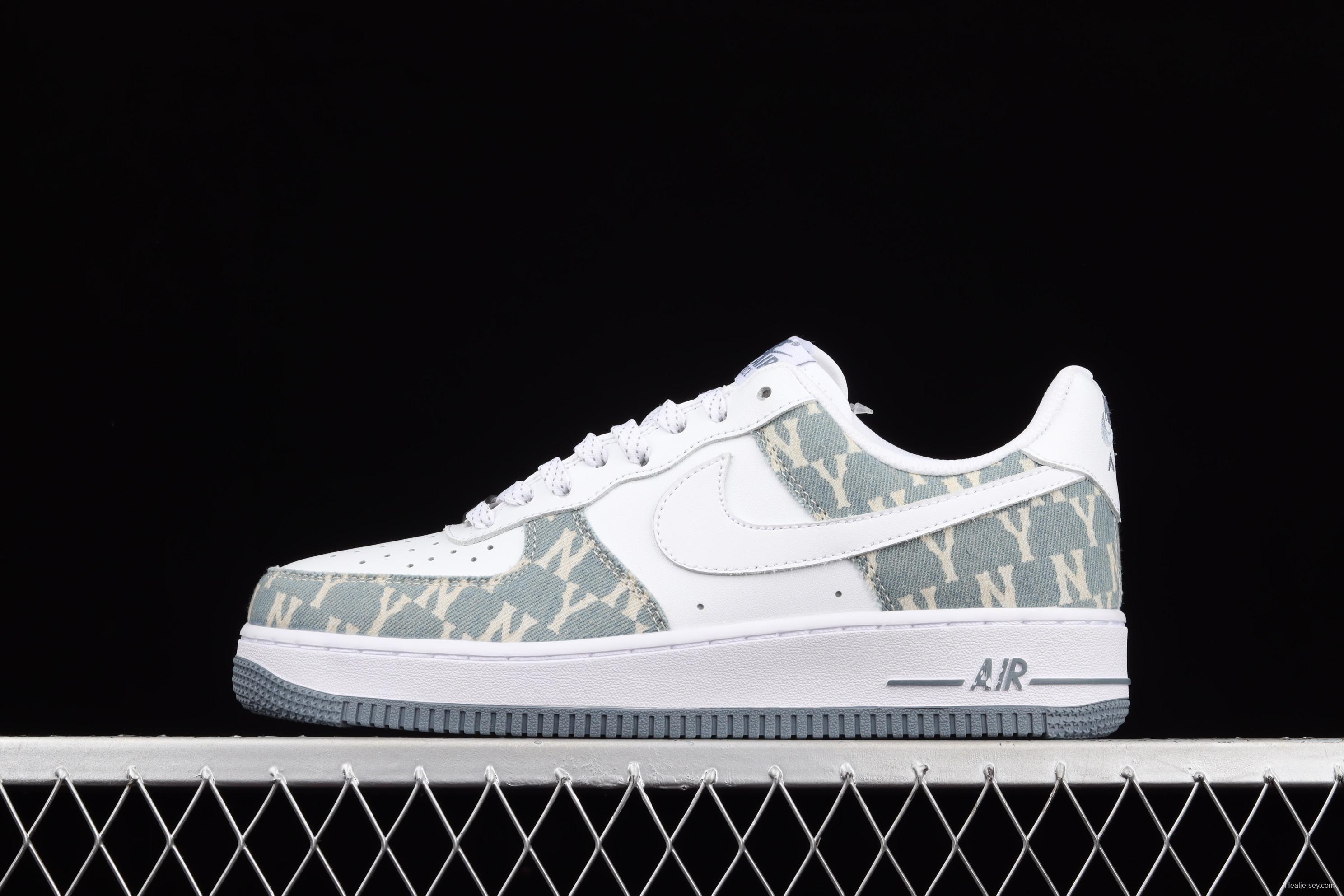 NIKE Air Force 1x07 sail leather spliced low-top casual board shoes 315122-442