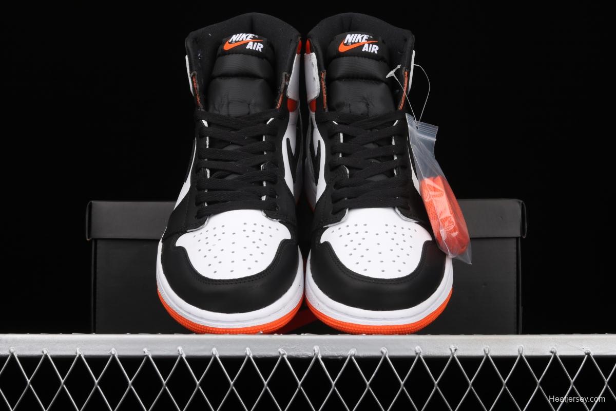 Air Jordan 1 High OG Black Toe Shattered Backboard rebound black toe high top basketball shoes 555088-180