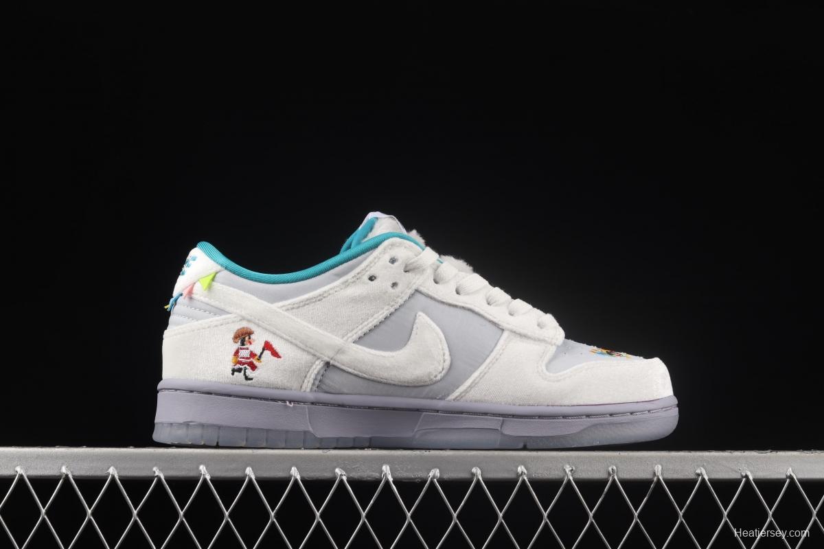 NIKE DUNK Low ICE ice and snow color SB buckle rebound fashion leisure board shoes DO2326-001