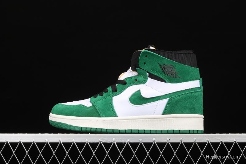 Air Jordan 1 Zoom CMFT StAdidasium Green white and green splicing CT0978-300