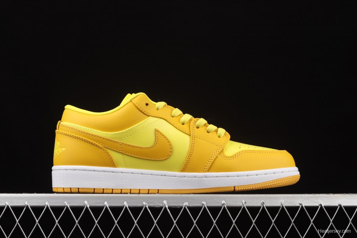 Air Jordan 1 Low lemon yellow low side culture leisure sports shoes DN6998-700