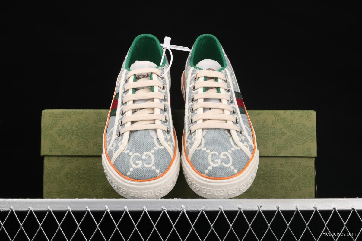 Gucci Tennis 1977 Print Sneaker canvas printed retro leisure sports board shoes