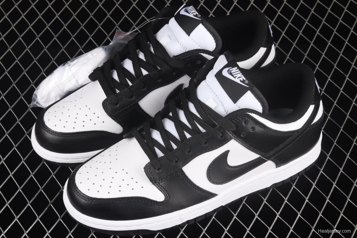 NIKE SB DUNK Low prm black and white panda SB buckle rebound fashion casual board shoes DD1391-100