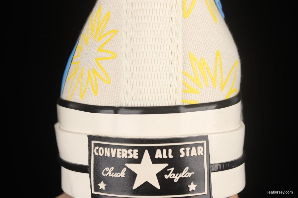 Converse ChuNIKE Taylor spring 2022 new earth graffiti hit high-top casual board shoes 172863C