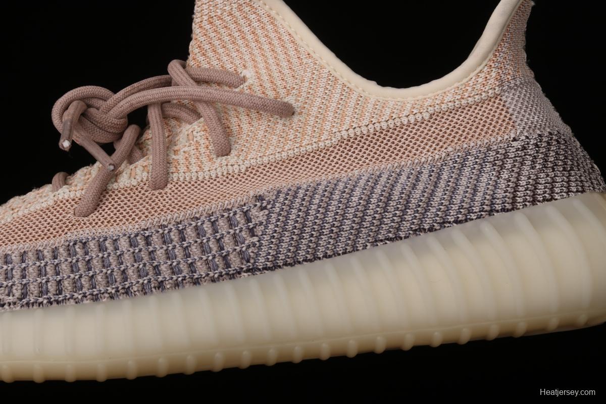 Adidas Yeezy 350 Boost V2 Ash Pear GY7658 Darth Coconut 350 second Generation hollowed-out Grey Pearl Color BASF Boost original