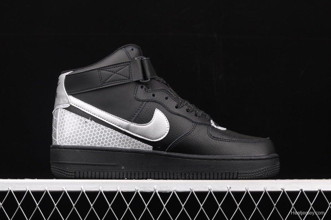 NIKE Air Force 1 High'07 Lv8 3M NBA co-named 3M reflective high-top casual board shoes CU4159-001