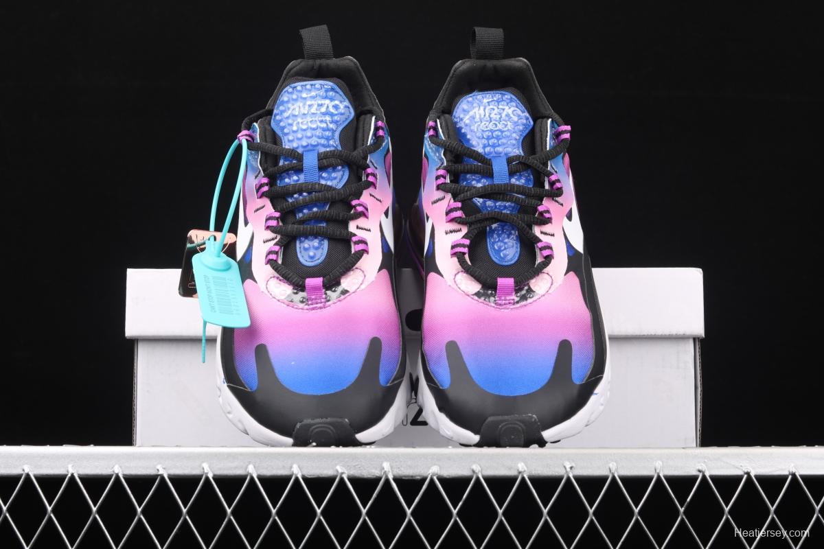 NIKE Air Max 270React 2020 new high-frequency mesh hollowing out function half-palm air cushion running shoes BV3387-400