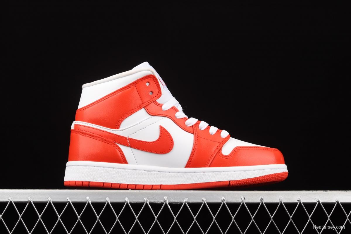 Air Jordan 1 Mid Havana Red Zhongbang Basketball shoes BQ6472-116