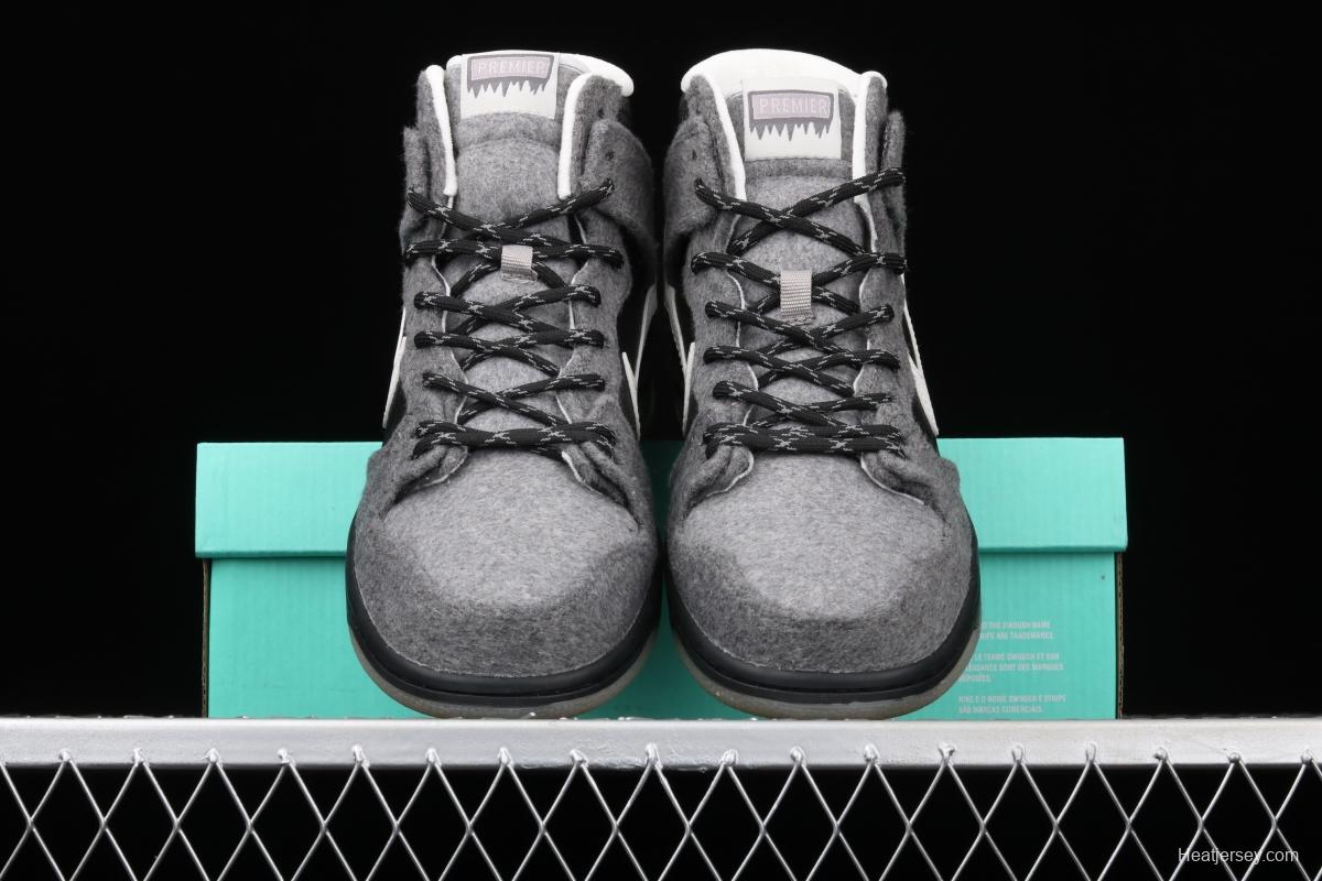 Premier x NIKE SB DUNK High Petosky joint style high-top casual skateboard shoes 645986-010