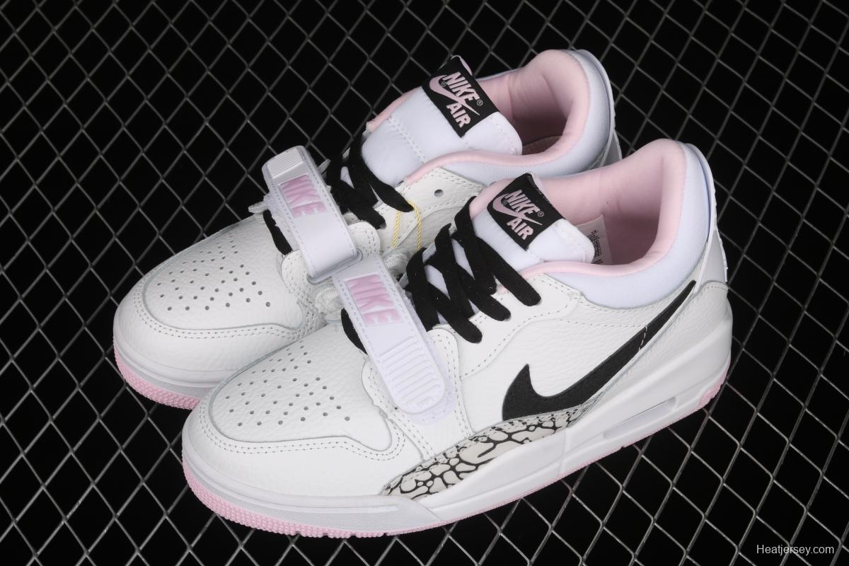 Air Jordan Legacy 312 Low girl powder color matching low-top basketball shoes AT4040-106