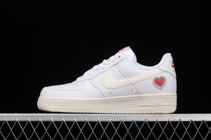 NIKE Air Force 1 ValentineSDAY Valentine's Day Limited low side Fashion Leisure Sports Board shoes DD7117-100