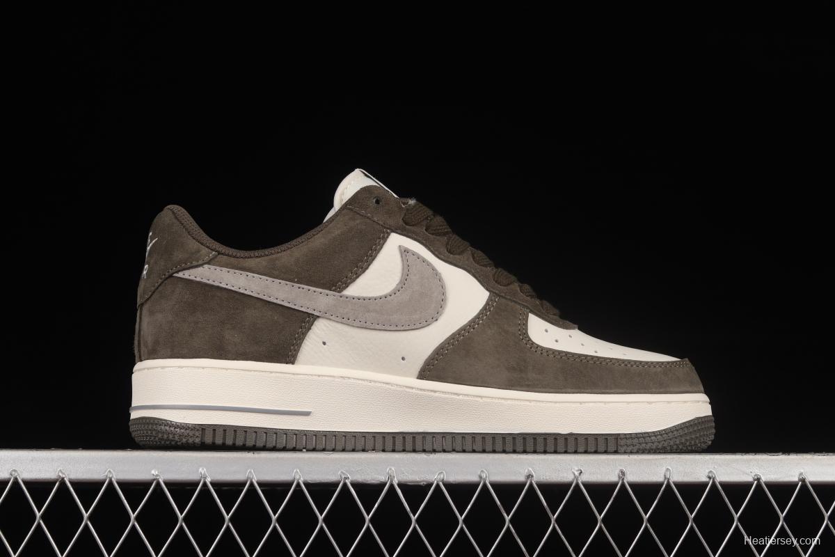 NIKE Air Force 1'07 Low Gray Brown Color Low Top Casual Sneakers TU6995-396