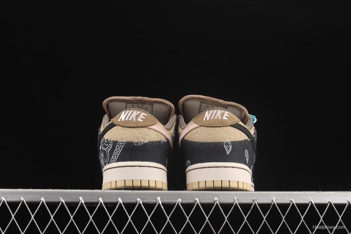 Travis Scott × SB DUNK joint name board shoes cashew fruit CT5053-001