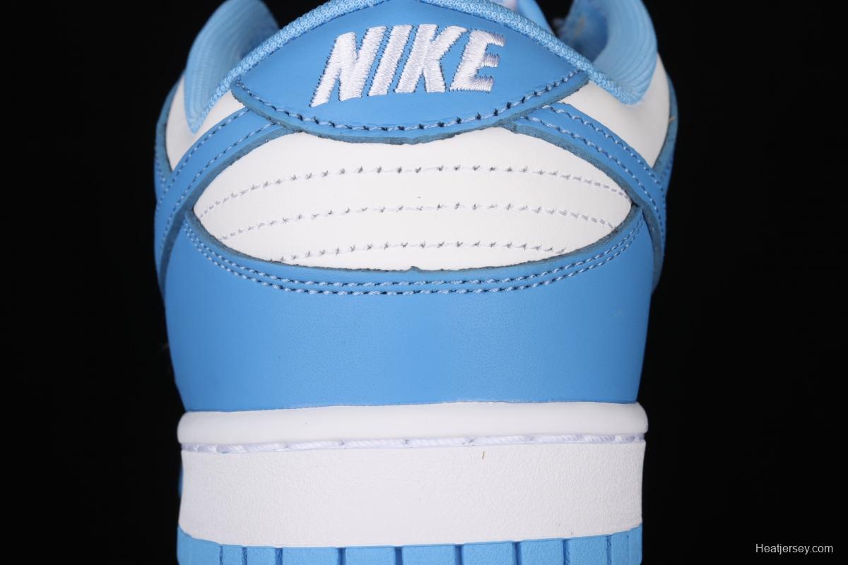 NIKE DUNK Low University Blue White Blue North Carolina White Blue Slam Dunk Series low side Leisure Sports Skateboard shoes DD1391-102