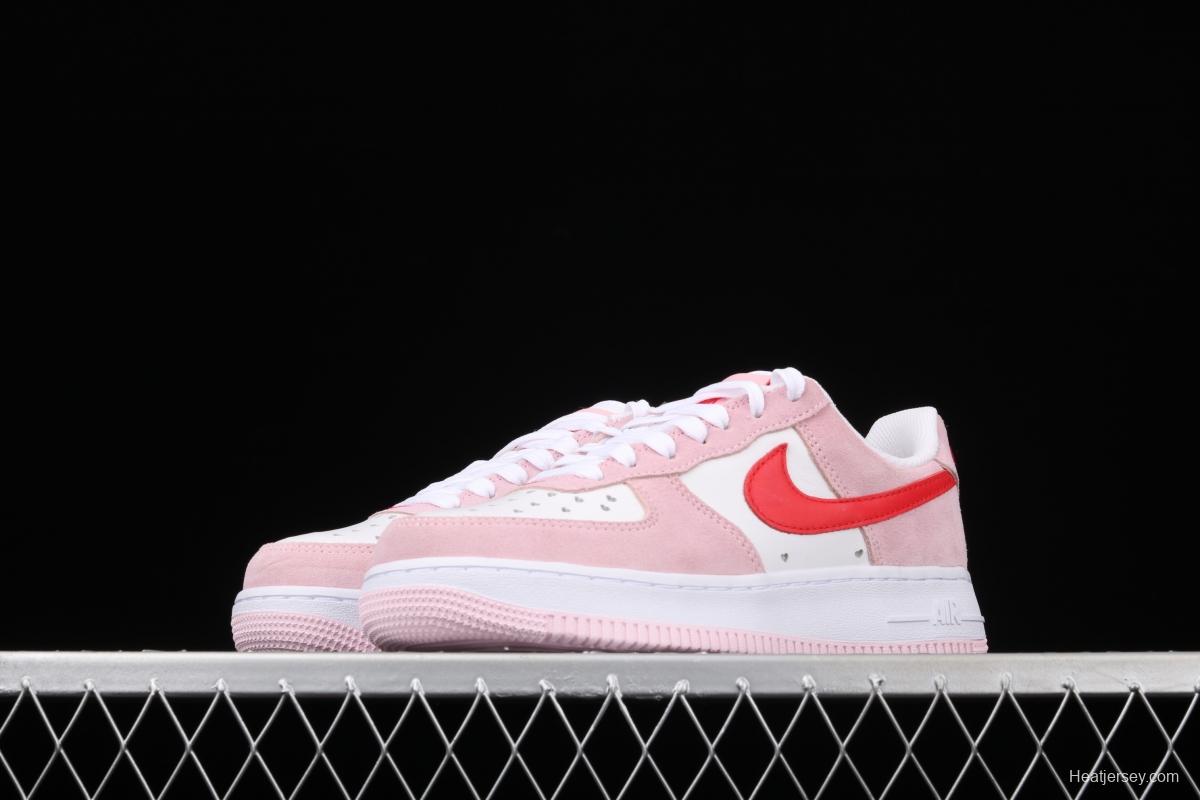 NIKE Air Force 11607 QS Pink Valentine's Day PEACEMINUSONE same style DD3384-600