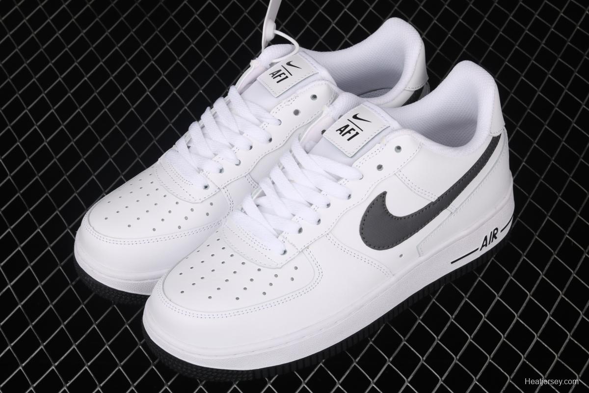 NIKE Air Force 1x07 Low black and white deconstruct low-top casual board shoes DD7113-100