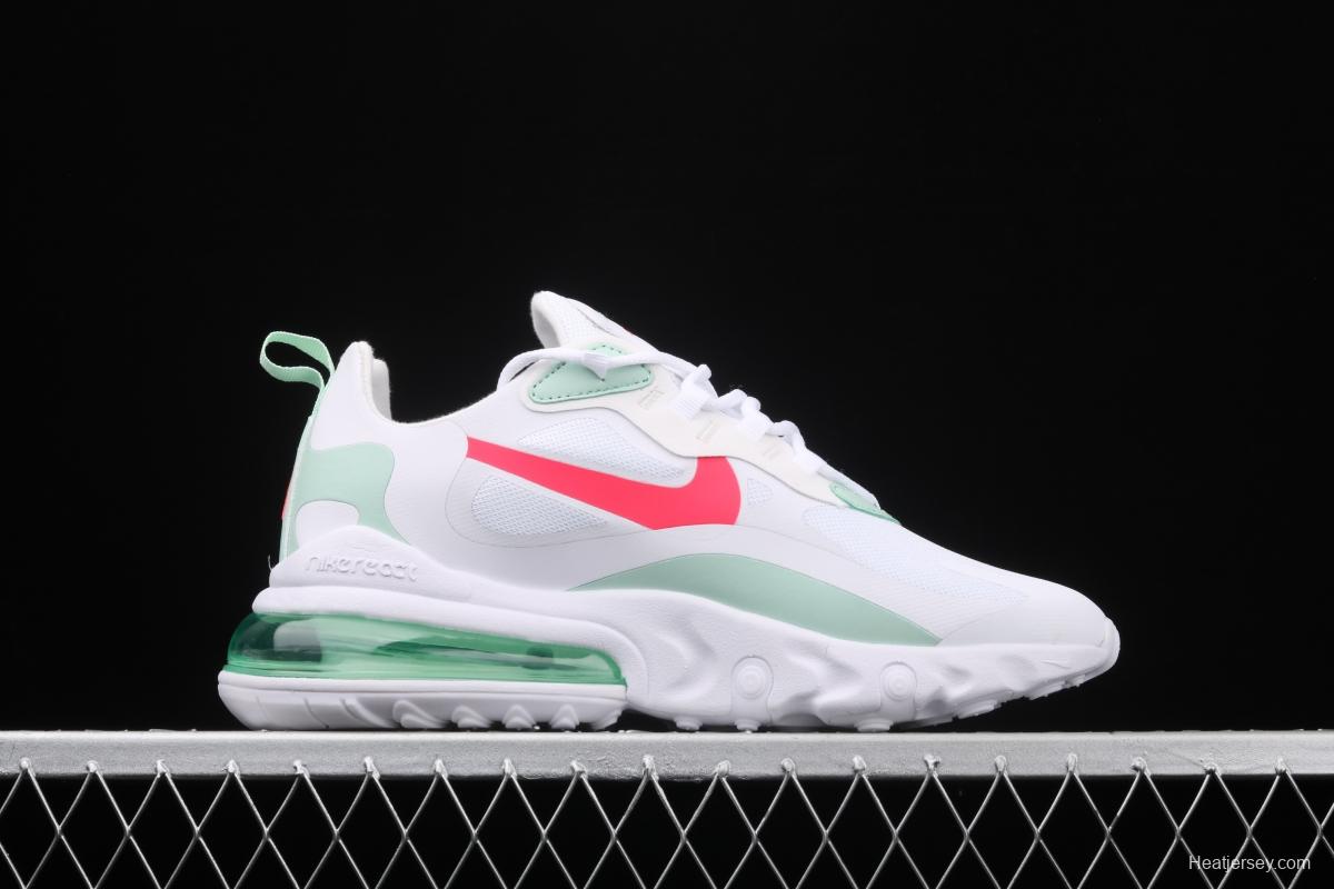 NIKE Air Max 270React new high-frequency mesh function half-palm air cushion cushioning running cloth shoes CV3025-100