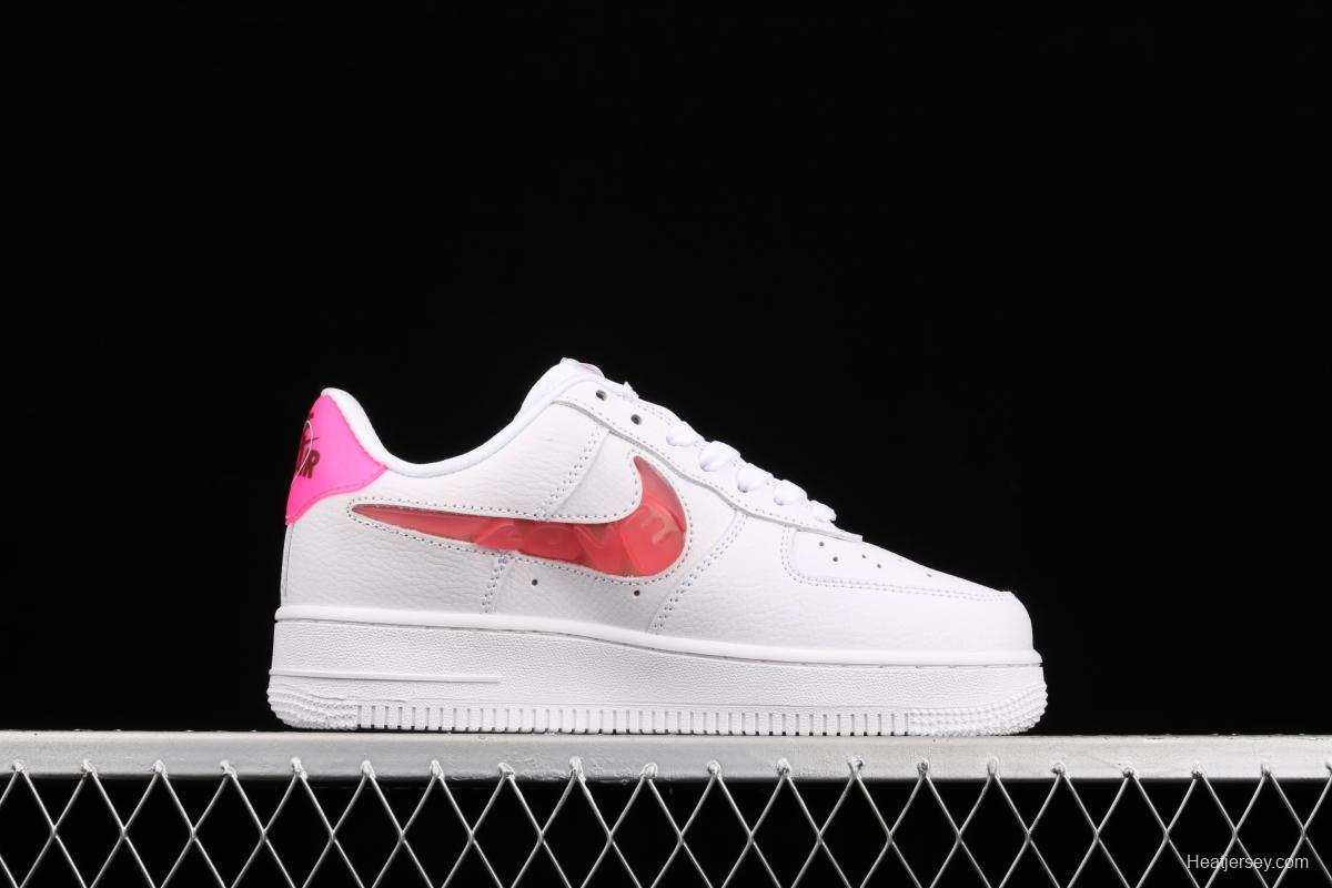 NIKE Air Force 1x 07 Low Valentine's Day jelly hook low side leisure sports board shoes CV8482-100