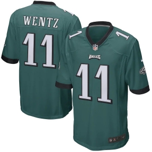 Men's Carson Wentz Green Player Limited Team Jersey