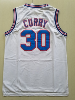 Stephen Curry 30 Movie Edition White Basketball Jersey