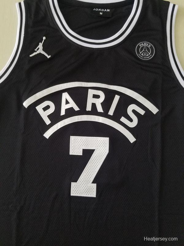 PSG Kylian Mbappé Black Basketball Jerseys