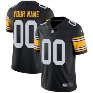 Men's Black Alternate Customized Limited Team Jersey