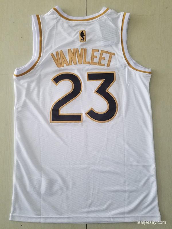 Fred VanVleet 23 White Golden Edition Jersey