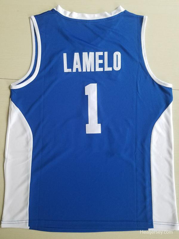 Lamelo Ball 1 Lithuania Vytautas Blue Basketball Jersey