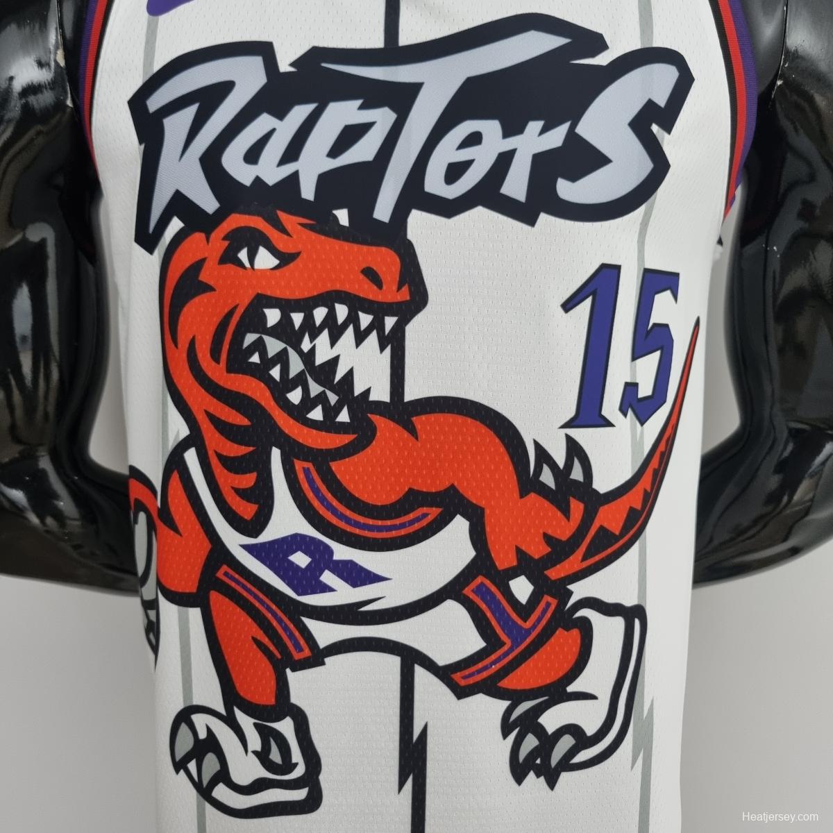 Toronto Raptors CARTER #15 White NBA Jersey