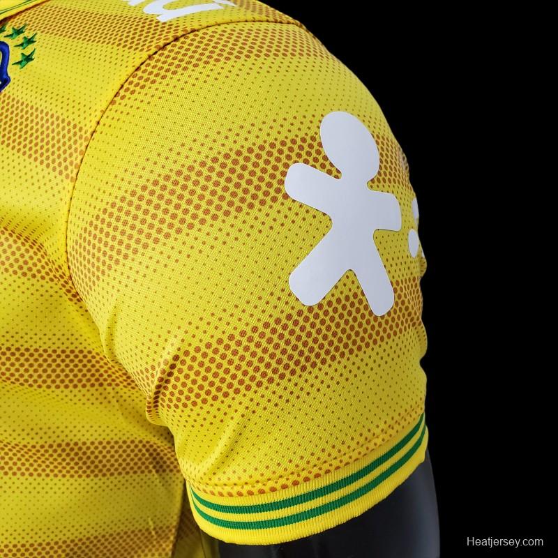 2022 Brazil POLO Yellow Stripe