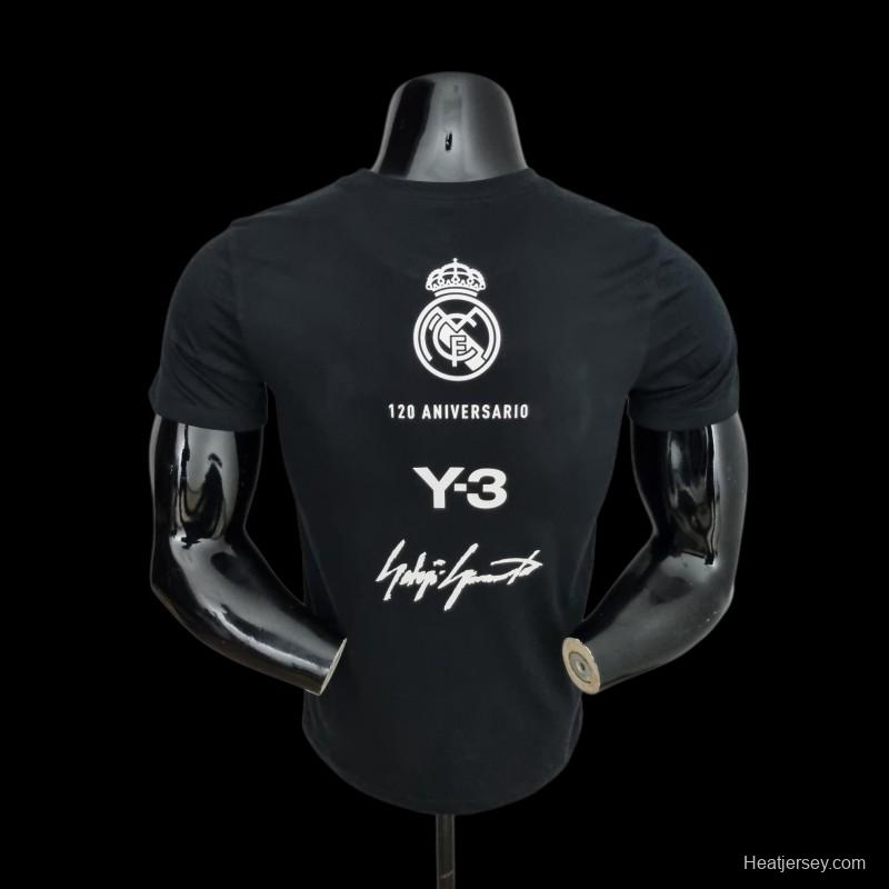 22/23 Real Madrid Y3 Black T-Shirts #0055