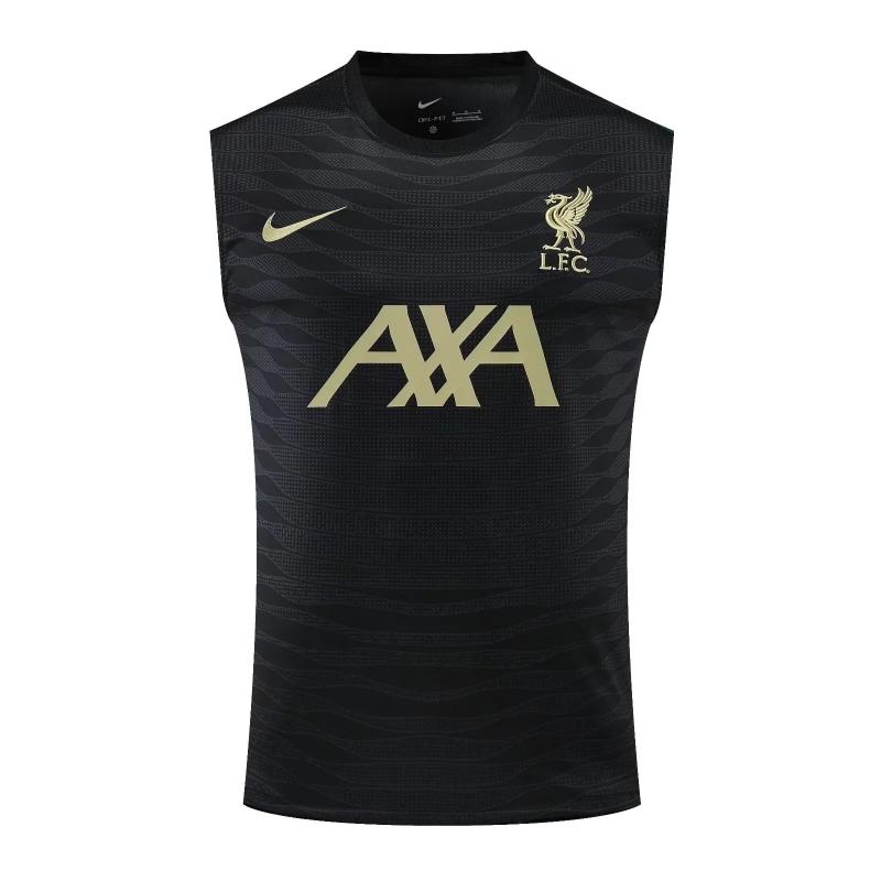 22/23 Liverpool Black Pre-match Training Jersey Vest